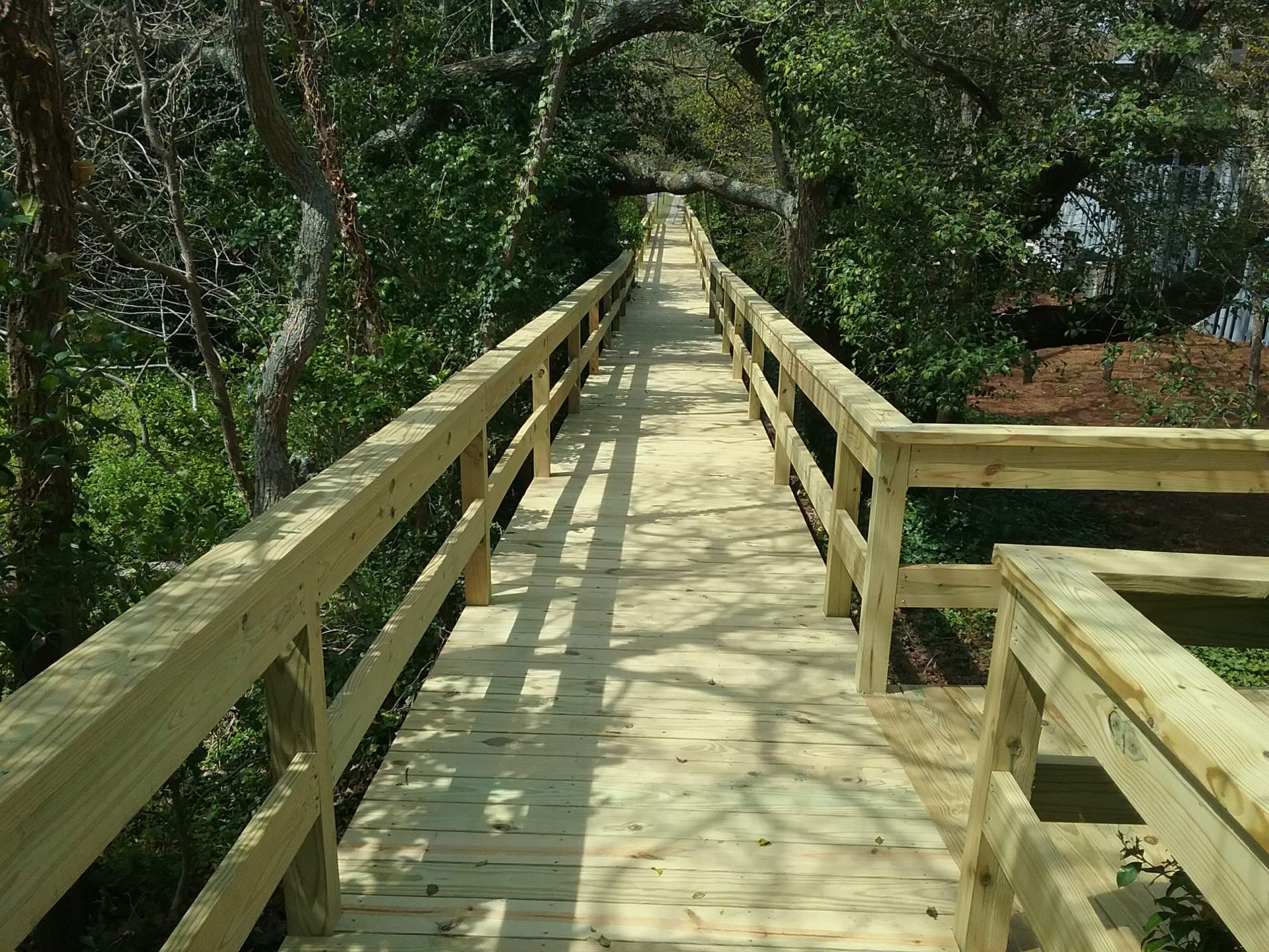 Cotton Patch Hills beach walkway with side walkway to private residence